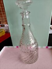 twisted glass decanter for sale  BRISTOL