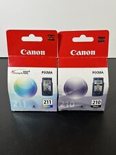 Two Genuine CANON INK CARTRIDGES PIXMA PG-210 Black & CL-211 Color, Expired for sale  Shipping to South Africa