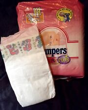 Used, Vintage Pampers Baby-Dry Plus Diaper Sz Midi for Girls Greece Import *Rare* for sale  Shipping to South Africa