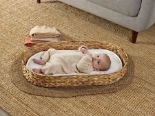 Artisan Baby Newborn Changing Basket Organic Change Mat Handmade Woven for sale  Shipping to South Africa
