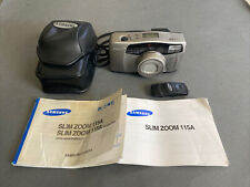 Câmera Samsung Slim 115A Panorama AF 38-115mm lente de zoom macro com estojo OEM comprar usado  Enviando para Brazil