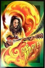 Bob Marley Notas Musicais Ilustração Guitarra Reggae Cartaz Raro 24 x 36 comprar usado  Enviando para Brazil