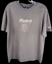 VINTAGE RARE MACBETH T SHIRT SIZE L BROWN COTTON Y2K  for sale  Shipping to South Africa