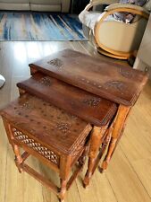 mahogany nesting table for sale  CREWE