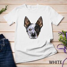 Camiseta unissex geométrica azul saltador australiano gado cachorro zíper comprar usado  Enviando para Brazil