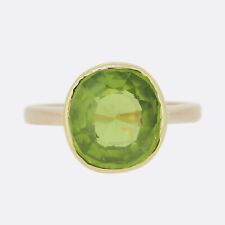 Vintage peridot solitaire for sale  LONDON