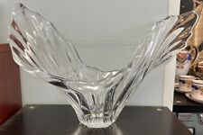 HUGE Art Vannes Daum Crystal MCM Glass Bowl Centrepiece Unsigned, used for sale  Shipping to South Africa