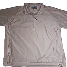 Austin Golf Mens Sz M Tan 1/2 Zip Wind, Stain and Water Resistant 1/4 Zip Jacket for sale  Shipping to South Africa
