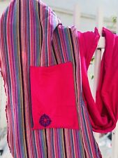 Envoltório para porta-bebês 18”X 200” tecido à mão algodão colorido rosa macio comprar usado  Enviando para Brazil