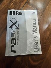Korg pa3x manuals for sale  MITCHAM