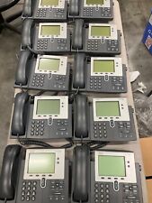 LOTE DE 10 telefones Cisco 7942G IP VoIP com suportes usados comprar usado  Enviando para Brazil