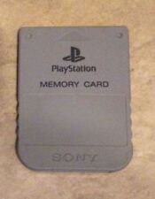 Playstation 1 Official Sony Brand memory card in gray color one great shape PS1, used for sale  Shipping to South Africa