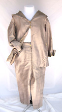 Claude Montana platinum crunchy silk tent jacket + pants Vintage 1980s Italy 46 for sale  Shipping to South Africa