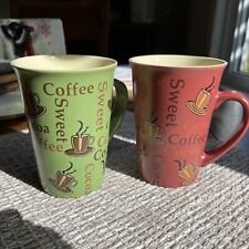 colorful mugs coffee 3 set for sale  Bethlehem