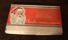 Caja de Chocolates y Confecciones Chandler VACÍA Santa Colores Brillantes segunda mano  Embacar hacia Argentina