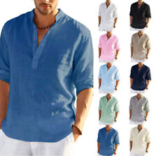 Mens solid linen for sale  USA