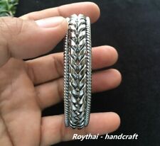 Pulseiras pulseira feita à mão fio de solda de aço inoxidável cor prata #3 comprar usado  Enviando para Brazil