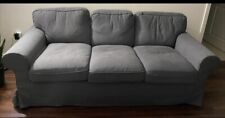 blue gray 3 seater couch for sale  San Jose