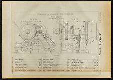 1884 - Plan dragagem antiga em grande profundidade - Guincho no vapor - Mecânico comprar usado  Enviando para Brazil