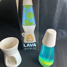 Lámpara de lava con luz de vela nueva en caja | base negra | lava naranja y púrpura, usado segunda mano  Embacar hacia Argentina