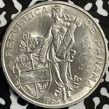 Lote de 1 Balboa 1953 Panamá #D6928 ¡Moneda de plata grande! ¡Alto grado! ¡Hermoso! segunda mano  Embacar hacia Argentina