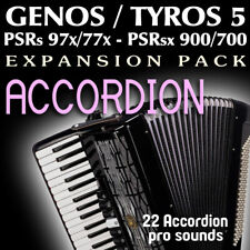 ACCORDION - Expansion Pack for Yamaha arrangers (Genos, Tyros 5, SX900 etc.) for sale  Shipping to Canada