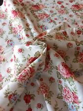 2 Metres Rose And Hubble Floral Fabric Length 45" Wide, used for sale  Shipping to South Africa