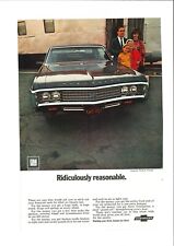 1969 publicidade Chevrolet Impala Custom Coupe anúncio impresso original, usado comprar usado  Enviando para Brazil