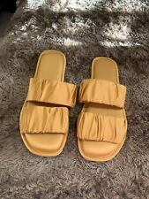Yellow satin sliders for sale  STOCKPORT