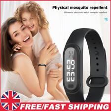 Usado, Q2 relógio ultrassônico repelente de mosquitos pulseira anti pragas e insetos (preto) comprar usado  Enviando para Brazil