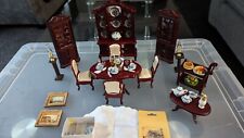 Dolls house Mahogany Dining room furniture bundle job lot 1/12 Scale for sale  Shipping to South Africa