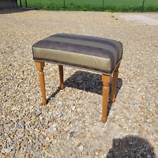 Used, Vintage Dressing Table Stool Foot Stool Rest Boudoir Chair Striped Gold for sale  Shipping to South Africa