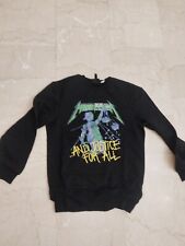 Metallica black crewneck usato  Milano