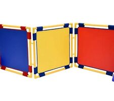 Juego de 3 paneles de juego cuadrados de fábrica para niños, cuadrados rojos, amarillos y azules  segunda mano  Embacar hacia Mexico