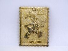 Francobollo metallico paperino usato  Bazzano