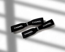 Arco de cinta Chanel, auténtica cinta Chanel reutilizada, clip de arco de cabello negro segunda mano  Embacar hacia Argentina