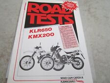 Kawasaki road tests for sale  CHICHESTER