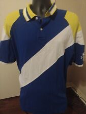 Camisa polo manga curta Rocawear RW 99 Roc LTD 2XL azul branco amarelo, usado comprar usado  Enviando para Brazil