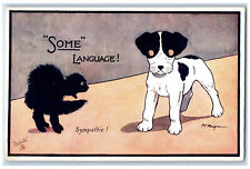 Cartão postal alguma língua Jack Russell Terrier e gato 1910 gatos oilette tuck comprar usado  Enviando para Brazil