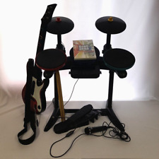 Nintendo Wii GUITAR HERO World Tour Drum Kit and Guitar + Mic READ DESCRIPTION for sale  Shipping to South Africa