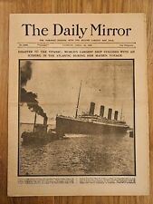 Usado, Jornal The Daily Mirror Titanic 16 de abril de 1912 comprar usado  Enviando para Brazil