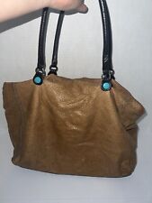 Gabs Purse Italy Brown Leather Convertible Tote Satchel Shoulder Bag for sale  Shipping to South Africa