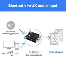 Módulo de placa amplificador de áudio ZK-502MT 50W*2 Bluetooth 5.2 tom ajustável faça você mesmo comprar usado  Enviando para Brazil