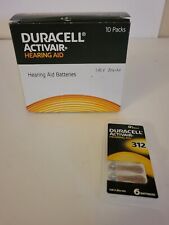 Pilhas para aparelhos auditivos Duracell tamanho 312 pacote com 60 comprar usado  Enviando para Brazil