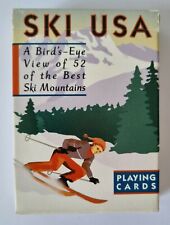 Usato, Ski USA - A Birds-Eye View of 52 Best Ski Mountains - Full Set of Playing Cards usato  Spedire a Italy
