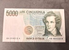 Banconota 5000 lire usato  Caorso