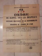 Affiche ancienne militaire d'occasion  Vitry-le-François