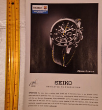 SEIKO: SPORTURA - DEDICADO A LA PERFECCIÓN - ANUNCIO DE RELOJ 2011 - 10X7 EN ARTE DE PARED, usado segunda mano  Embacar hacia Argentina