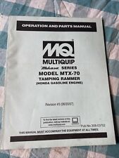 Multiquip mikasa mtx for sale  Keno
