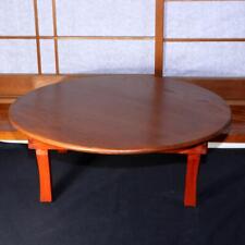 Mesa redonda japonesa dobrável de madeira Chabudai baixa de jantar Chabudai WO285 comprar usado  Enviando para Brazil